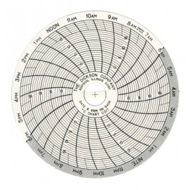 Dickson C317 Replacement Charts, 3&quot;, 24h, -5 to 20&amp;deg;C, Box of 60-