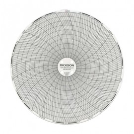 Dickson C651 Replacement Charts, 6&quot;, 7 day, -50 to 50&amp;deg;F/C, Box of 60-