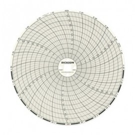 Dickson C654 Replacement Charts, 6&quot;, 24h, -50 to 50&amp;deg;F/C, Box of 60-