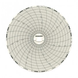 Dickson C661 Replacement Charts, 6", 7 day, 0 to 500&amp;deg;F/C, Box of 60-
