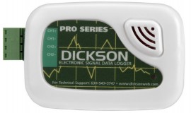 Dickson ES120 2-Channel Voltage Data Logger, 0 to 20 mA/0 to 5 V-