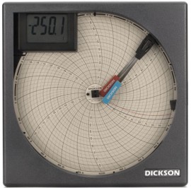 Dickson ET855 Universal Input Chart Recorder with LCD, 8"-