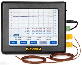 Dickson FT530 DicksonOne Touchscreen Temperature Data Logger, 2 Probes, Relays-