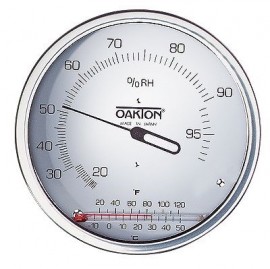 Digi-Sense 03313-70 Thermo-Hygrometer with Glass Thermometer, 20 to 99% RH, -4 to 120&amp;deg;F-