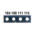 Digi-Sense 08068-42 Irreversible 4-Pt Micro Horizontal Temperature Label, 120 to 149&amp;deg;F-