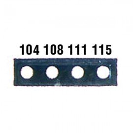 Digi-Sense 08068-44 Irreversible 4-Pt Micro Horizontal Temperature Label, 199 to 230&amp;deg;F-