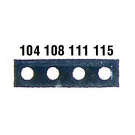 Digi-Sense 08068-46 Irreversible 4-Pt Micro Horizontal Temperature Label, 280 to 309&amp;deg;F-