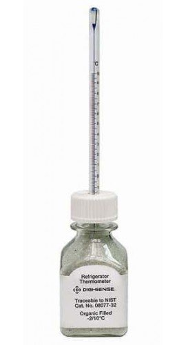 Digi-Sense 08077-32 Refrigerator Verification Thermometer, -2 to 10&amp;deg;C-