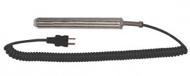 Digi-Sense 08439-70 Type-J Compact Surface Probe with Mini Connector, 4.5" Sheath, 5' Coiled Cable-