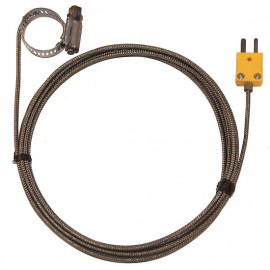 Digi-Sense 08469-32 Type-K Hose Clamp Probe with Mini Connector, 10', 0.5 to 1.5" Diameter-