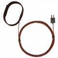Digi-Sense 08469-80 Type-J Velcro Strap Probe with Mini Connector, 10&#039;, 0.75 to 2.75&quot; Diameter-