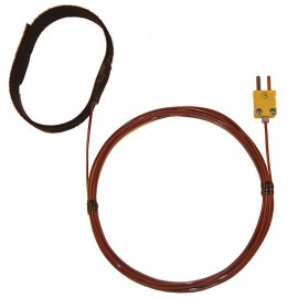 Digi-Sense 08469-82 Type-K Velcro Strap Probe with Mini Connector, 10', 0.75 to 2.75" Diameter-