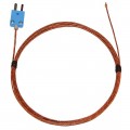 Digi-Sense 08512-83 Type-T Fiberglass-Insulated Probe with Mini Connector, 10&#039;, 24 Gauge-