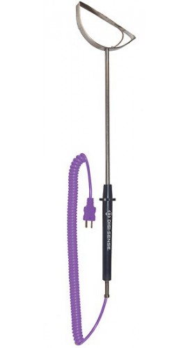 Digi-Sense 08512-95 Type-E Roller Probe with Mini Connector, 10.5", Exposed-