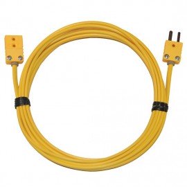 Digi-Sense 08516-30 Thermocouple Extension Cable with Mini Connector, Type K, 10&#039;-