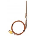 Digi-Sense 08516-70 Type-K Pipe-FTG Probe with Mini Connector, 12&quot;, 0.188&quot; Diameter-
