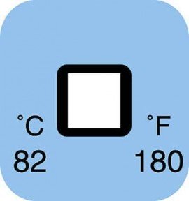 Digi-Sense 09035-30 Irreversible 1-Point Temperature Label, 219&amp;deg;F-