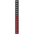 Digi-Sense 09035-54 Reversible 16-Point Vertical Temperature Label, 58 to 88&amp;deg;F-