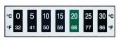 Digi-Sense 09037-06 Reversible 7-Point Horizontal Temperature Label, -22 to 32&amp;deg;F-