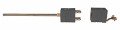 Digi-Sense 18520-09 Type-J Thermocouple Probe with quick disconnector, stainless steel sheath, exposed-