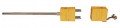 Digi-Sense 18520-16 Type-K Thermocouple Probe with quick disconnector, ungrounded, 12&amp;quot;-