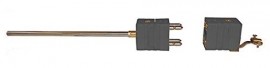 Digi-Sense 18520-17 Type-J Thermocouple Probe with quick disconnector, ungrounded, 12&amp;quot;-