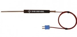 Digi-Sense 18525-98 Type T Thermocouple Probe with mini-connector, 4 x 0.19&amp;quot;, grounded-