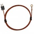 Digi-Sense 18526-15 Type J Economic Bolt-on Thermocouple Probe, #6 screw-