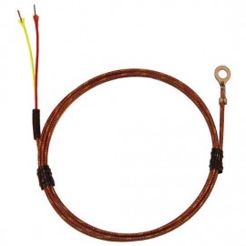 Digi-Sense 18526-32 Type K Bolt On Thermocouple Probe with stripped leads, #6 screw, 24&amp;quot; ext-