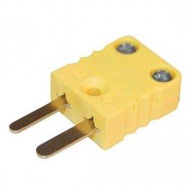 Digi-Sense 18526-90 Miniature Type-K Thermocouple Male Connector, 2 pin, 5Pk-