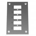 Digi-Sense 18527-43 Thermocouple Connector Mounting Panel, vertical, 5 circuits-
