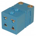 Digi-Sense 18527-81 Mini Type-T Standard Dual Thermocouple Connector, female, 392&amp;deg;F (200&amp;deg;C)-