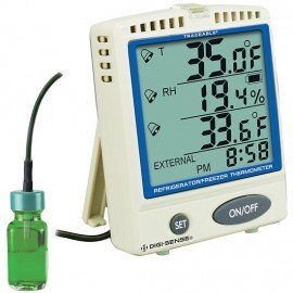 Digi-Sense 37803-84 Traceable Refrigerator/Freezer Digital Thermometer with Memory Card, -22 to 158&amp;deg;F-