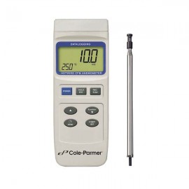Digi-Sense 37955-15 Heavy-Duty Hot-Wire Thermo-Anemometer with data logger-