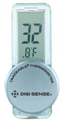 Digi-Sense 90080-01 Traceable See-Thru Refrigerator Thermometer, 32 to 113&amp;deg;F-