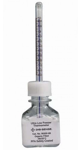 Digi-Sense 90300-69 Ultra-Low Safety-Coated Freezer Verification Thermometer, -90 to 25&amp;deg;C-