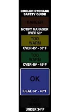 Digi-Sense 90308-90 Low-Temperature Labels, 34 to 50&amp;#176;F, 10 per pack-