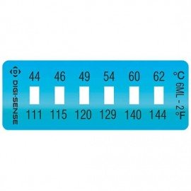 Digi-Sense 90308-92 Irreversible Temperature Label, 6-Point, 111 to 144&amp;#176;F-