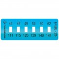 Digi-Sense 90308-92 Irreversible Temperature Label, 6-Point, 111 to 144&amp;#176;F-