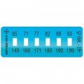 Digi-Sense 90308-93 Irreversible Temperature Label, 6-Point, 149 to 199&amp;#176;F-