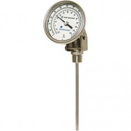 Digi-Sense 90550-45 Silicone-Free Adjustable Thermometer with Dampened Movement, 0 to 250&amp;deg;F, 24&amp;quot; Stem-