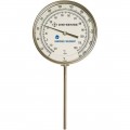 Digi-Sense 90550-93 Bottom-Connect Bimetal Thermometer with Dampened Movement, 0 to 250&amp;deg;F, 24&amp;quot; Stem-