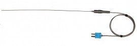 Digi-Sense 93632-12 Type-T Hi-Temperature Flex Probe with Mini Connector, 0.04&quot; Diameter, Ungrounded-