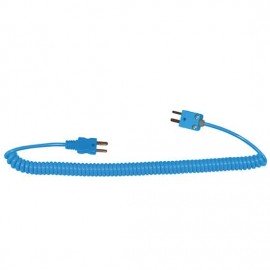 Digi-Sense 93785-14 Coiled Extension Cable, type-t, male to male miniconnector, 5&#039;-