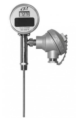 Digi-Sense 93820-60 Solar Twin Temperature Thermometer, -50 to 300&amp;deg;F-