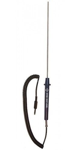 Digi-Sense 93824-00 Immersion Thermistor Probe with Phono Plug, -40 to 212&amp;deg;F, 5' Coil Cable-