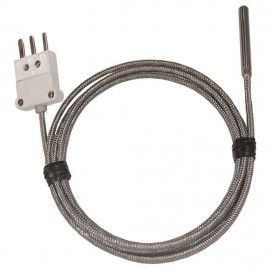 Digi-Sense 93831-96 Compact RTD Probe with 5' steel cable, 1.5", 900&amp;#176;F-