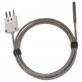 Digi-Sense 93831-96 Compact RTD Probe with 5&#039; steel cable, 1.5&quot;, 900&amp;#176;F-