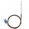 Digi-Sense WD-08113-65 Hypodermic Penetration-Tip Thermocouple Probe, Type T, 4in-