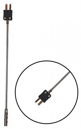 Digi-Sense WD-08116-55 Detachable Air/Gas Thermocouple Probe, Type J, 8"-
